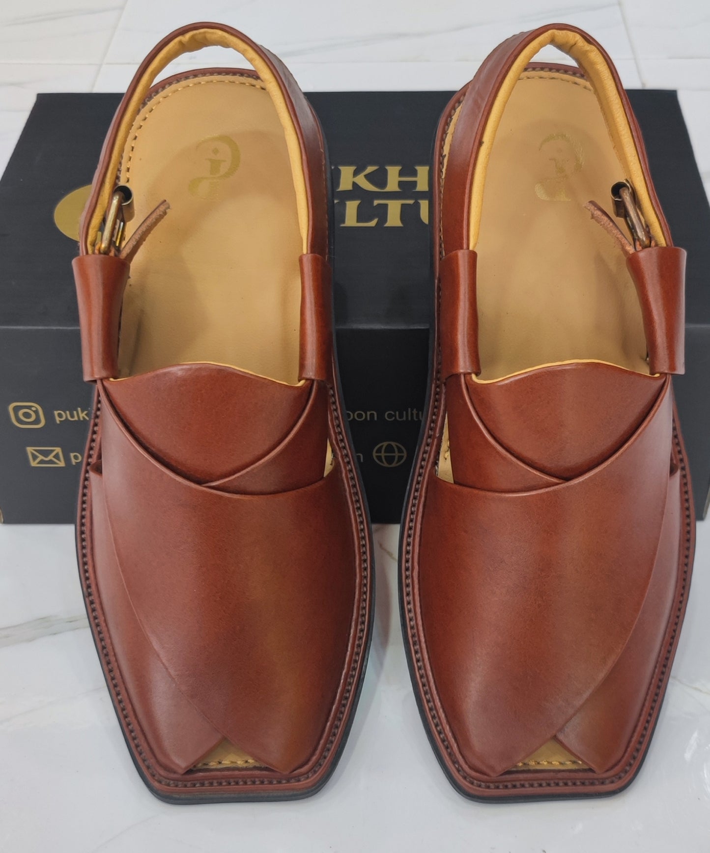 Smart Peshawari Chappal (Burgundy)