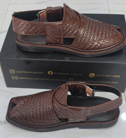 Hand Woven Brown Medium Sole