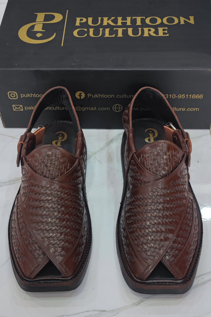 Hand Woven Brown Medium Sole