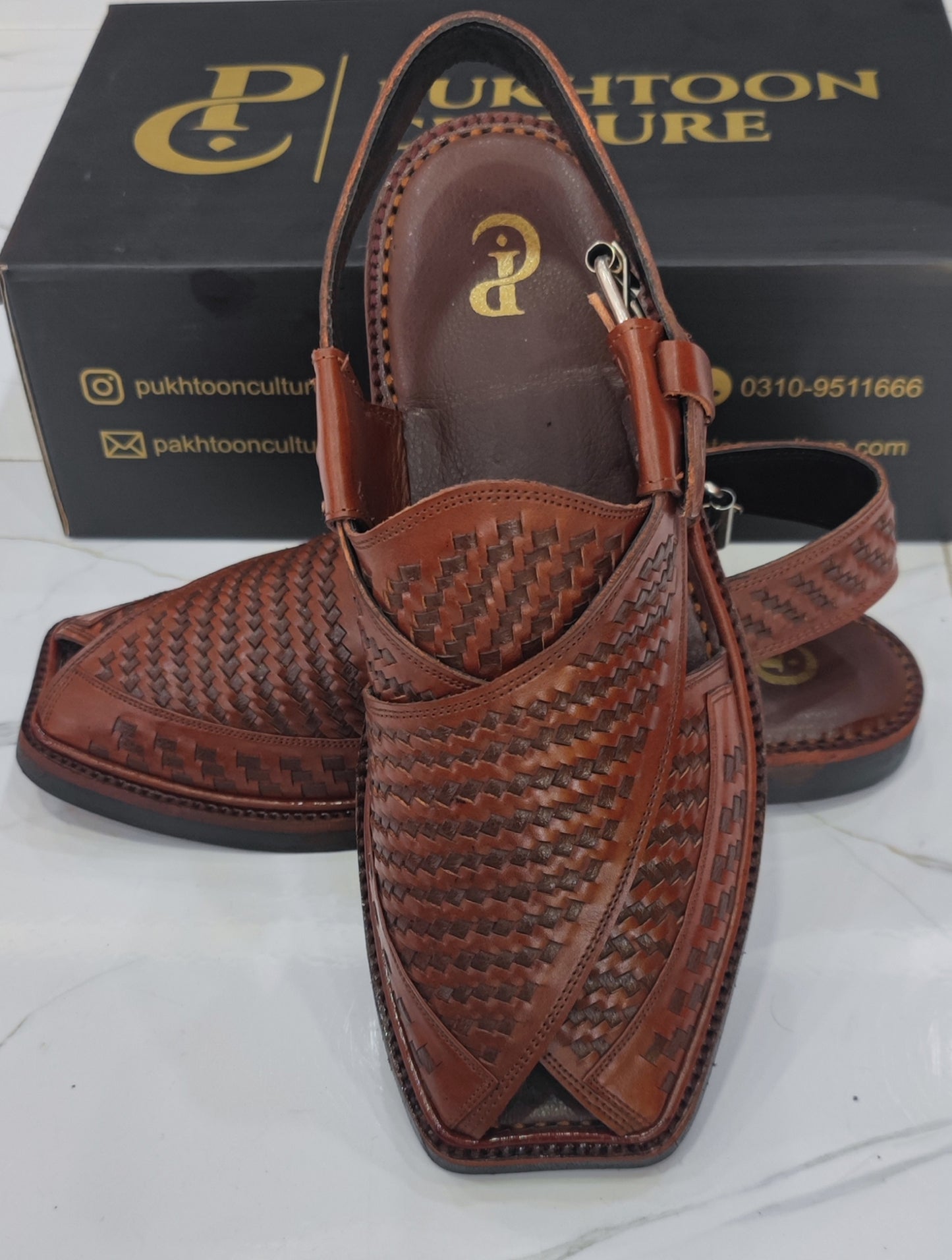 Hand Woven Oxblood Medium Sole