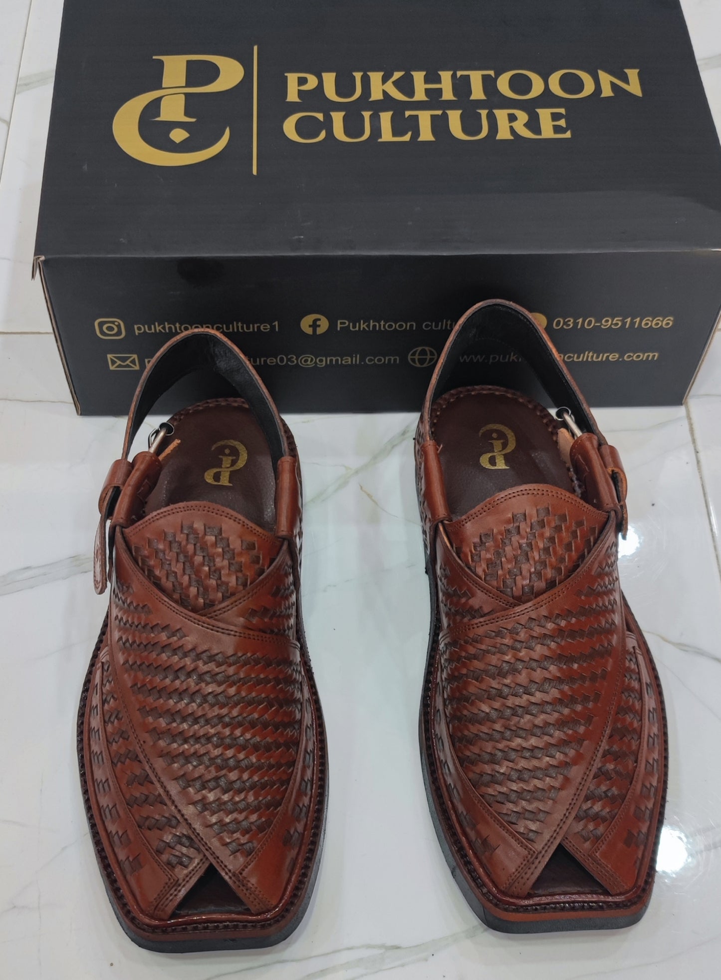 Hand Woven Oxblood Medium Sole