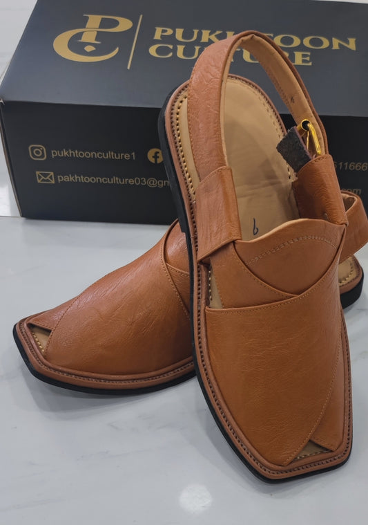 Smart Peshawari Caramel Brown Textured