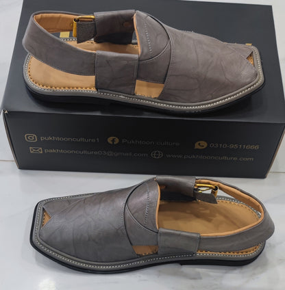 Smart Peshawari Smok Grey  Textured