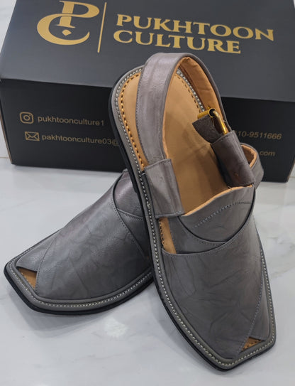 Smart Peshawari Smok Grey  Textured