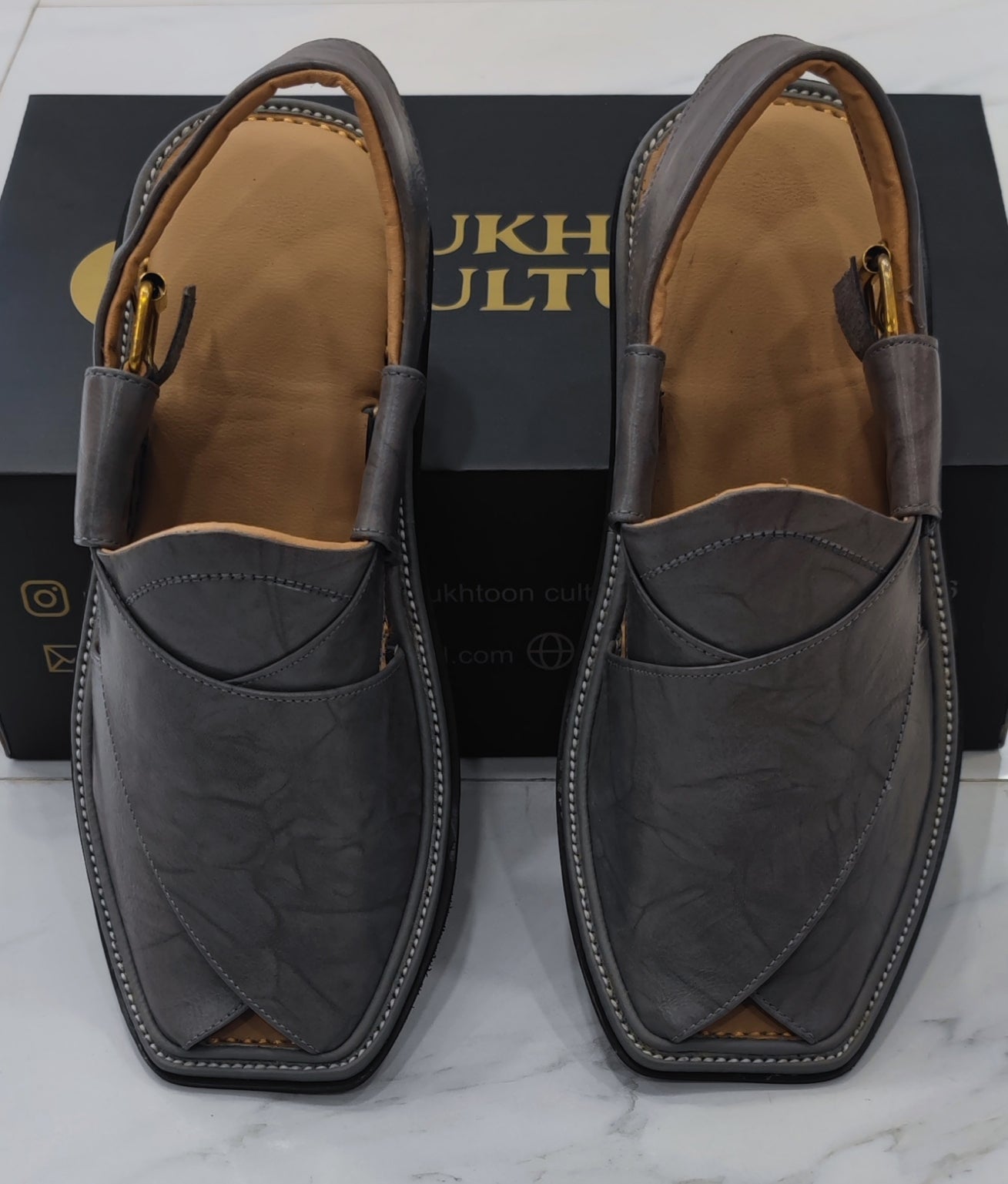 Smart Peshawari Smok Grey  Textured