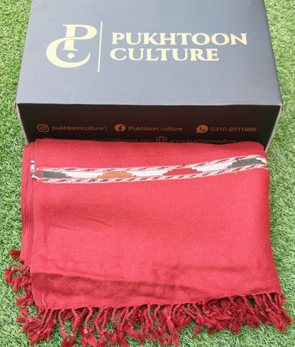 Maroon  Shawl For Men