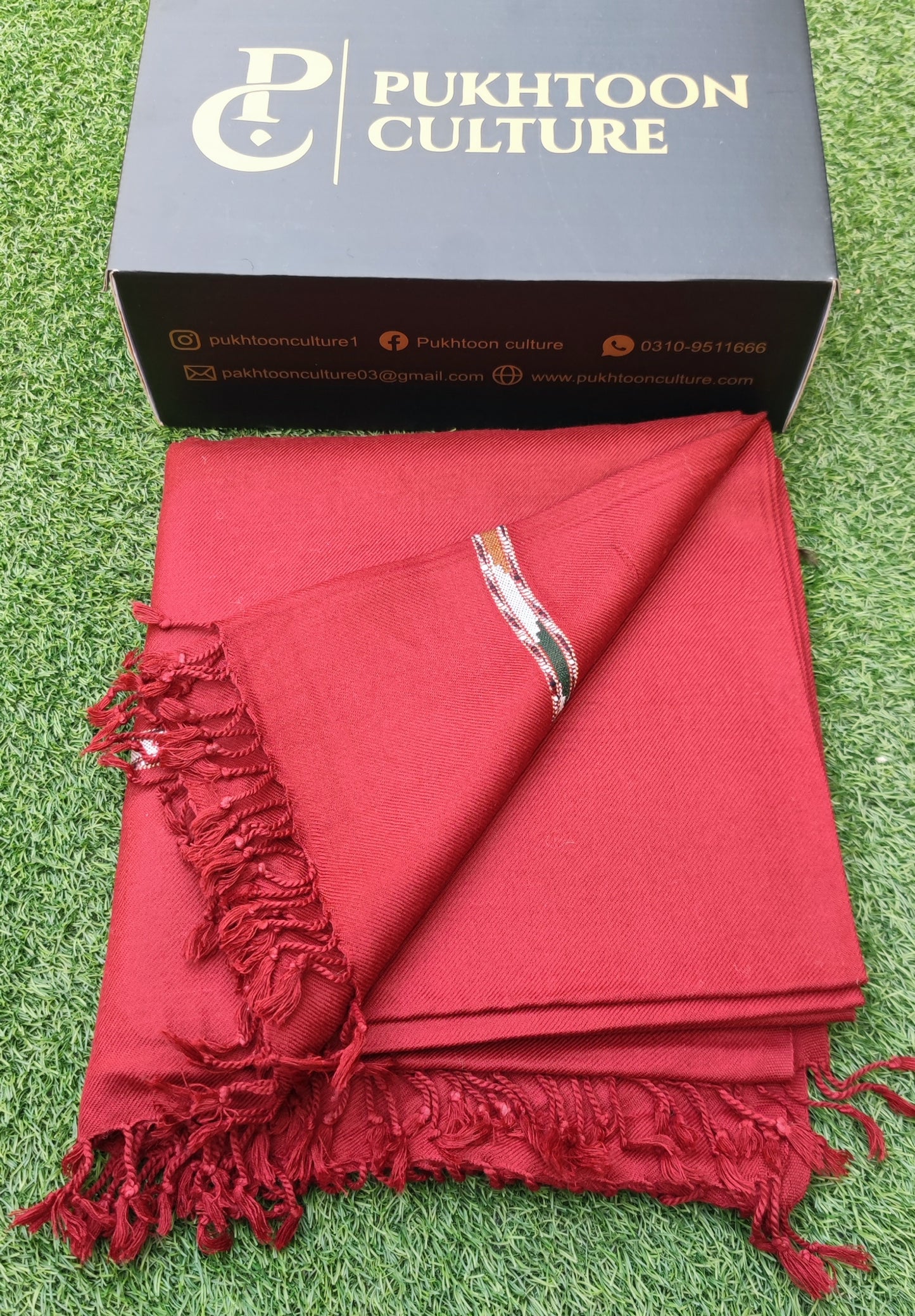 Maroon  Shawl For Men