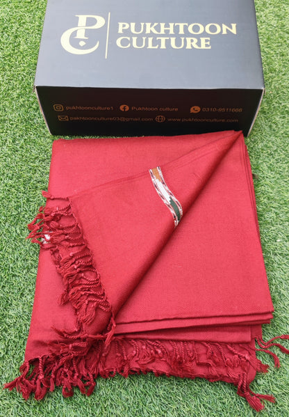 Maroon  Shawl For Men