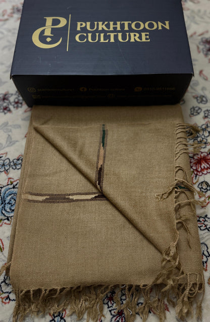 Camel Grace Shawl For Men (Pure Wool)
