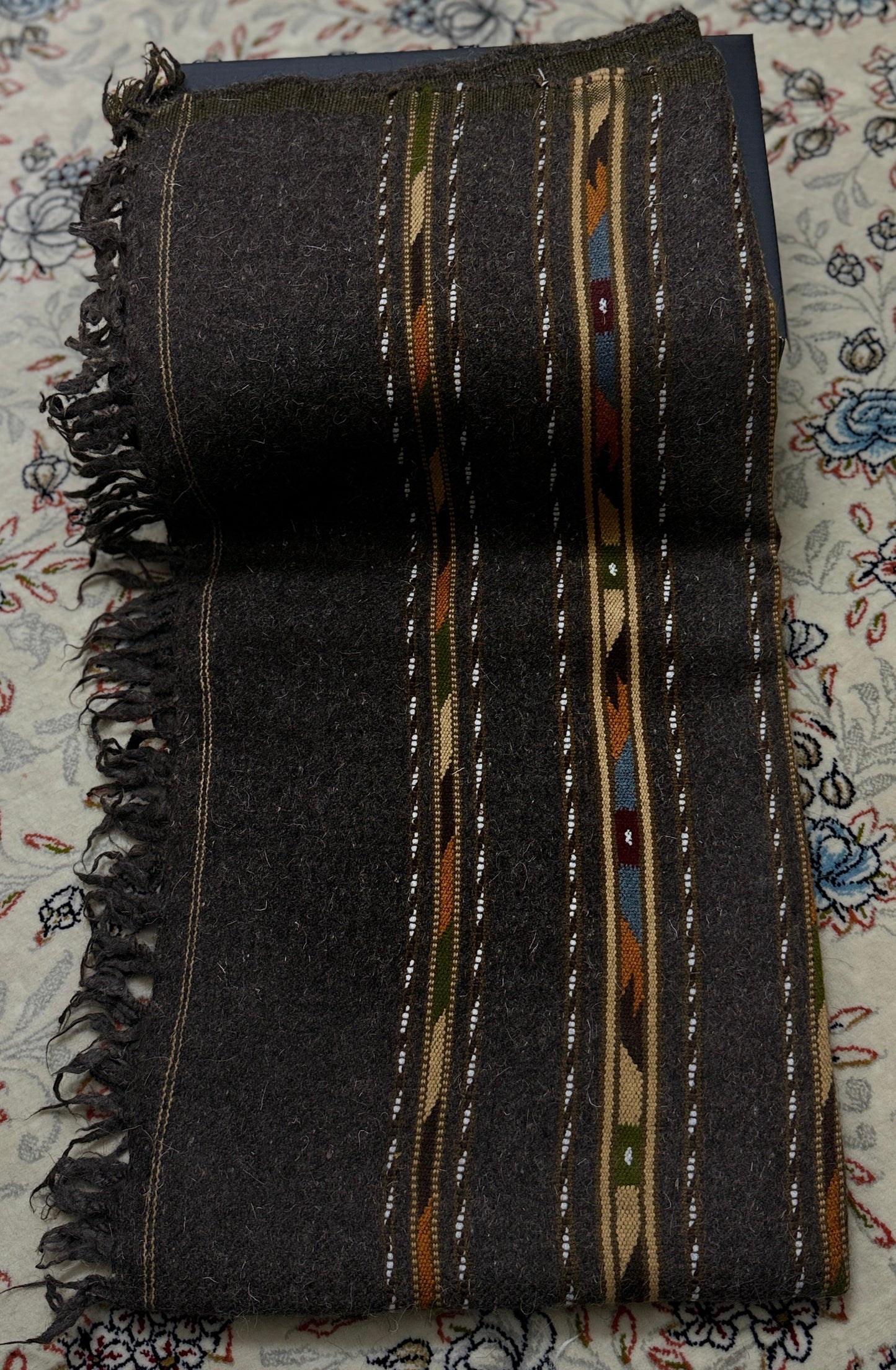 Pure Wool Brown Shawl For Men