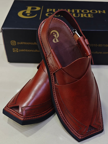 Triple Gear Burgundy Cut Shape Medium Sole