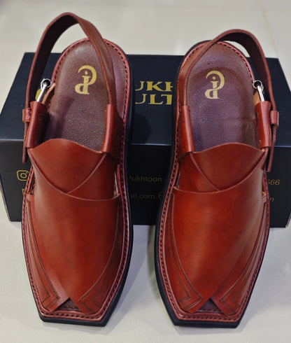 Triple Gear Burgundy Cut Shape Medium Sole