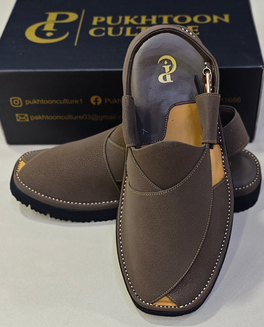 Goga Round Shape Brunish Textured Sketcher Sole (Light Weight)