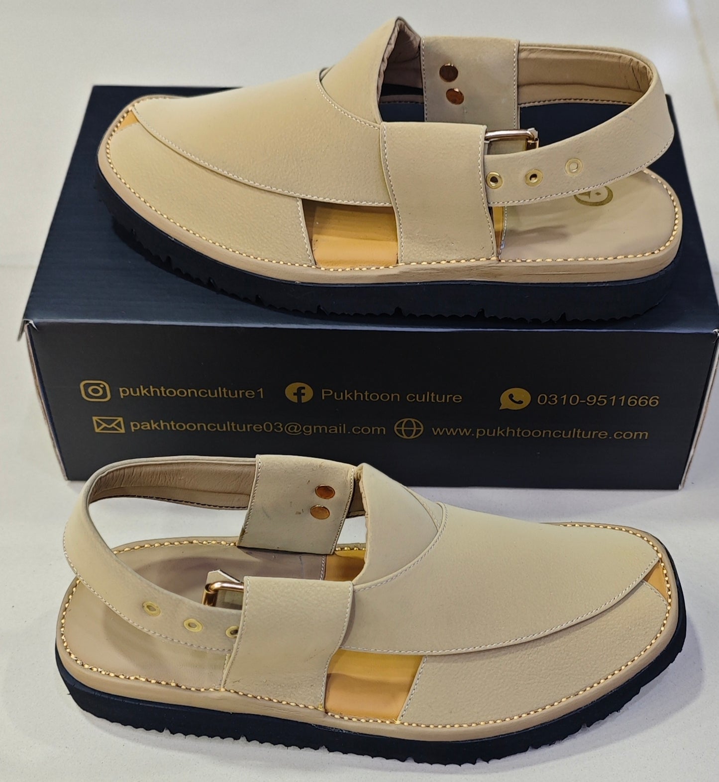 Goga Round Shape Ivory Beige Textured Sketcher Sole (Light Weight)