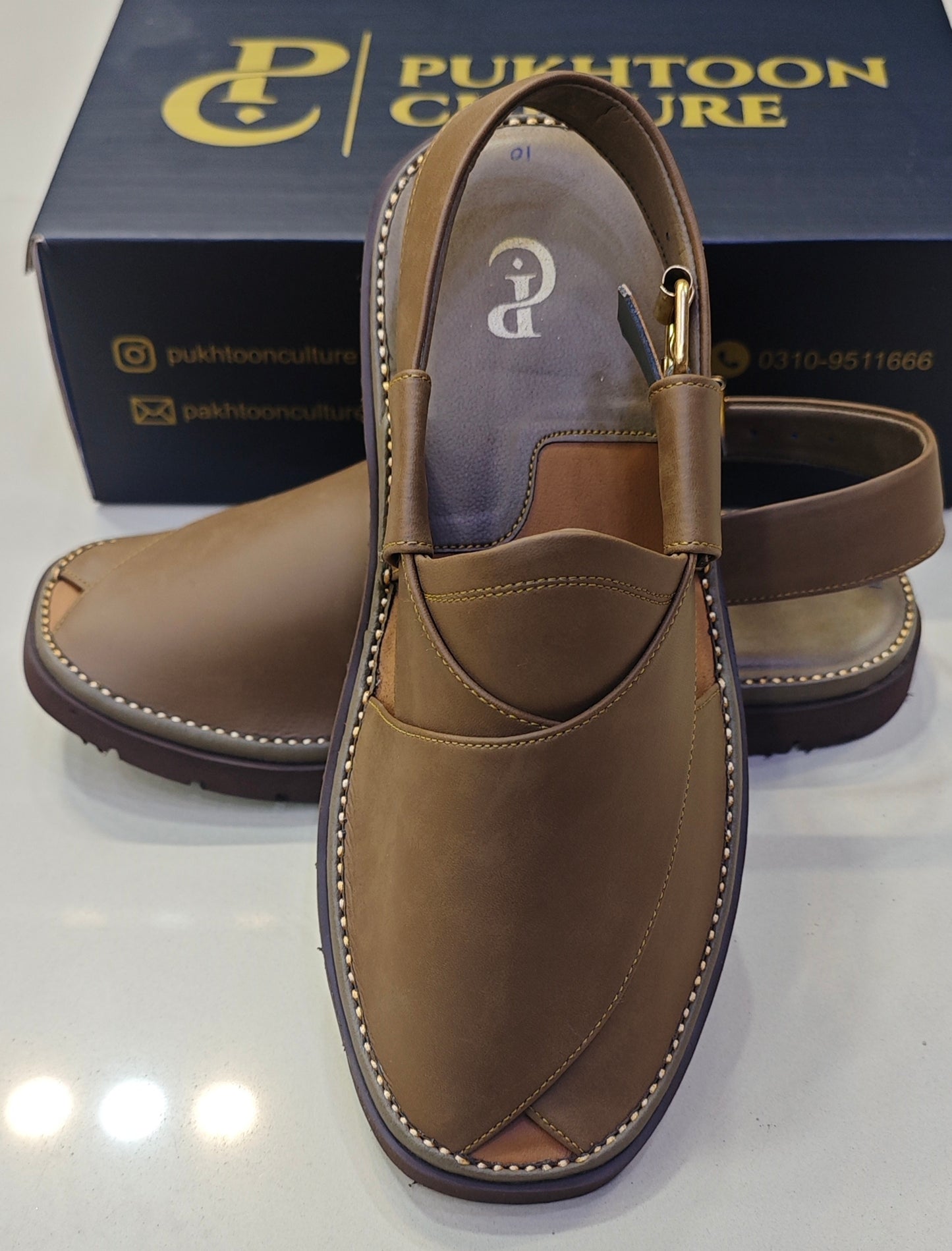 Goga Round Shape Olive Brown Sketcher Sole (Light Weight)