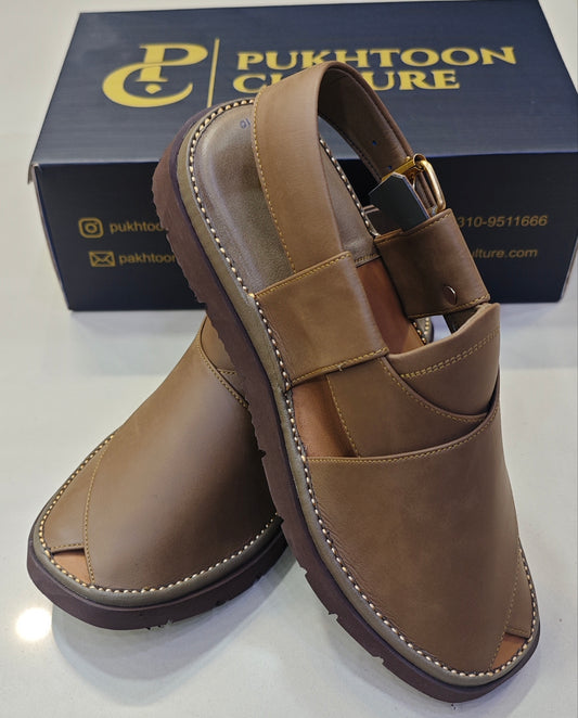 Goga Round Shape Olive Brown Sketcher Sole (Light Weight)