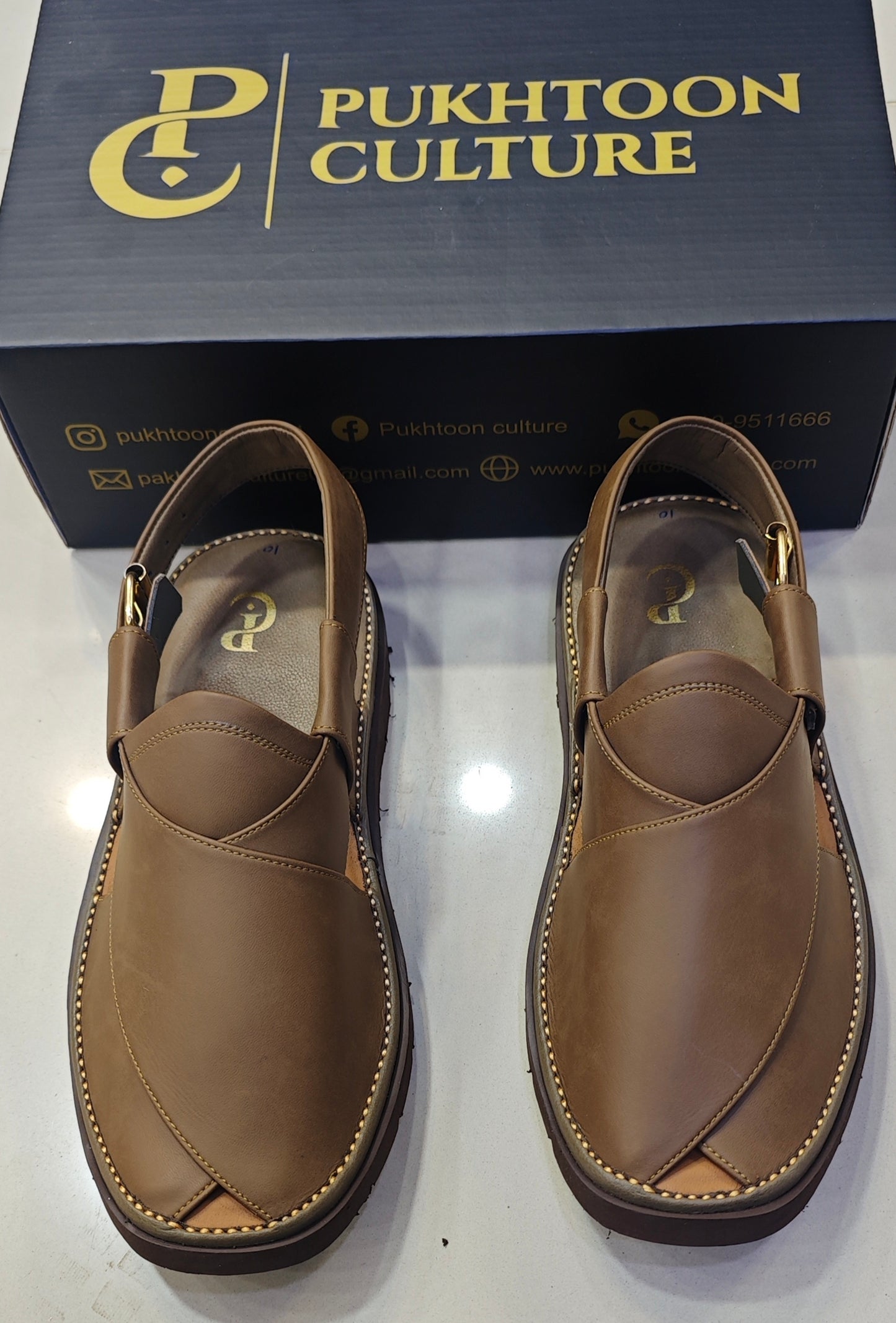 Goga Round Shape Olive Brown Sketcher Sole (Light Weight)