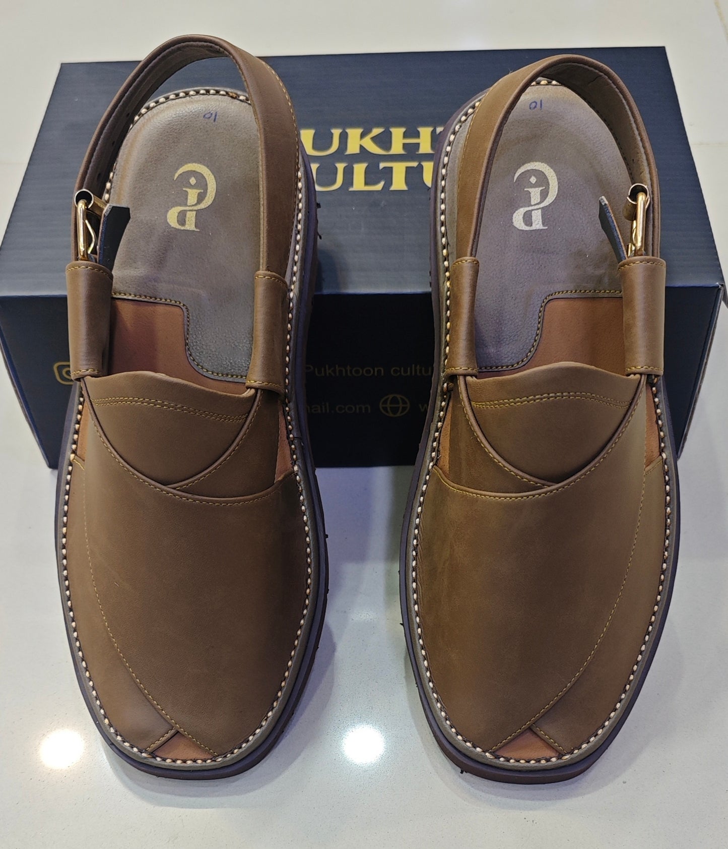 Goga Round Shape Olive Brown Sketcher Sole (Light Weight)