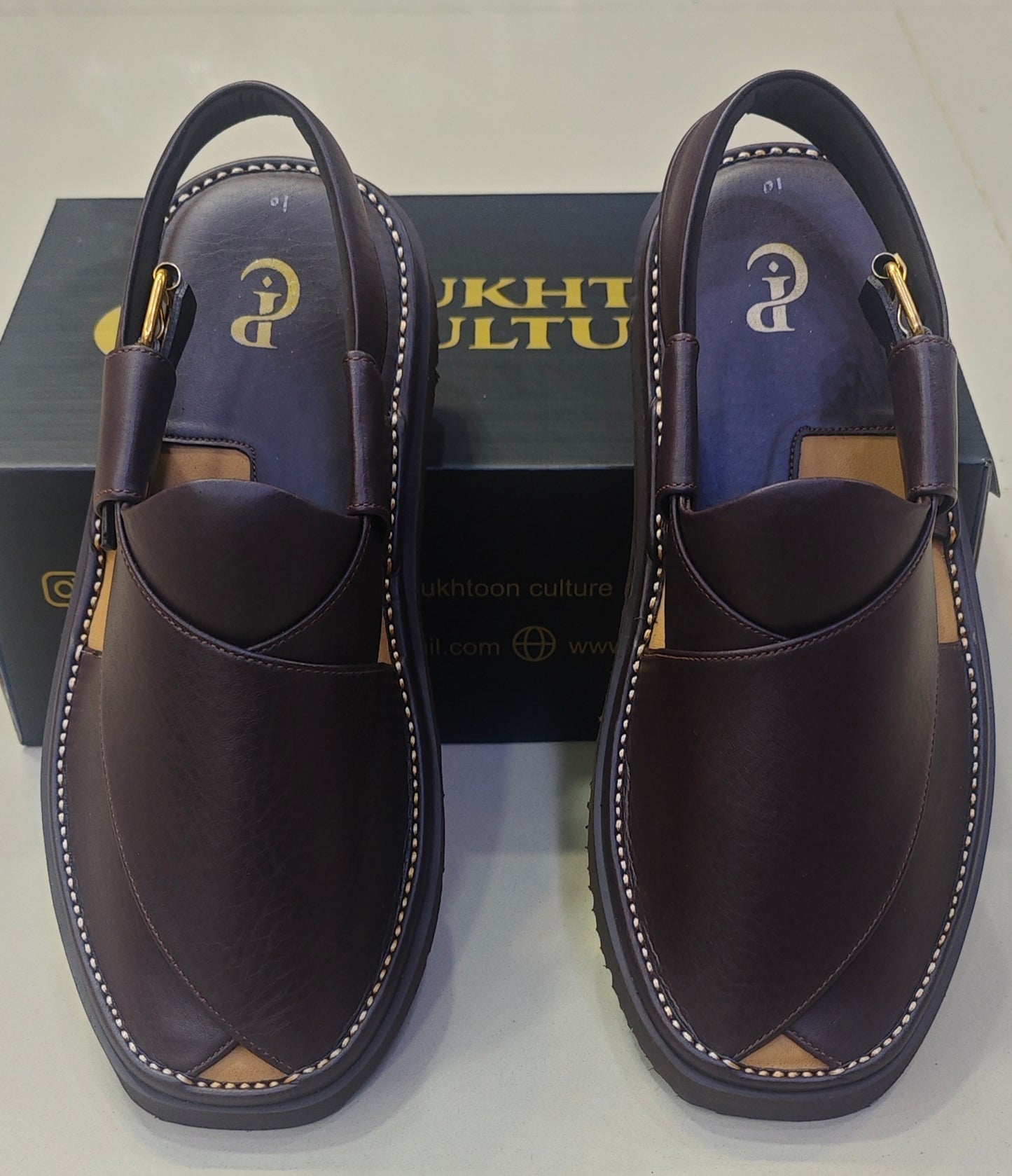 Goga Round Shape  Dark Brown Textured Sketcher Sole (Light Weight)