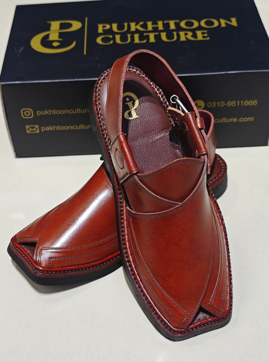 Triple Gear Burgundy Round Shape Medium Sole