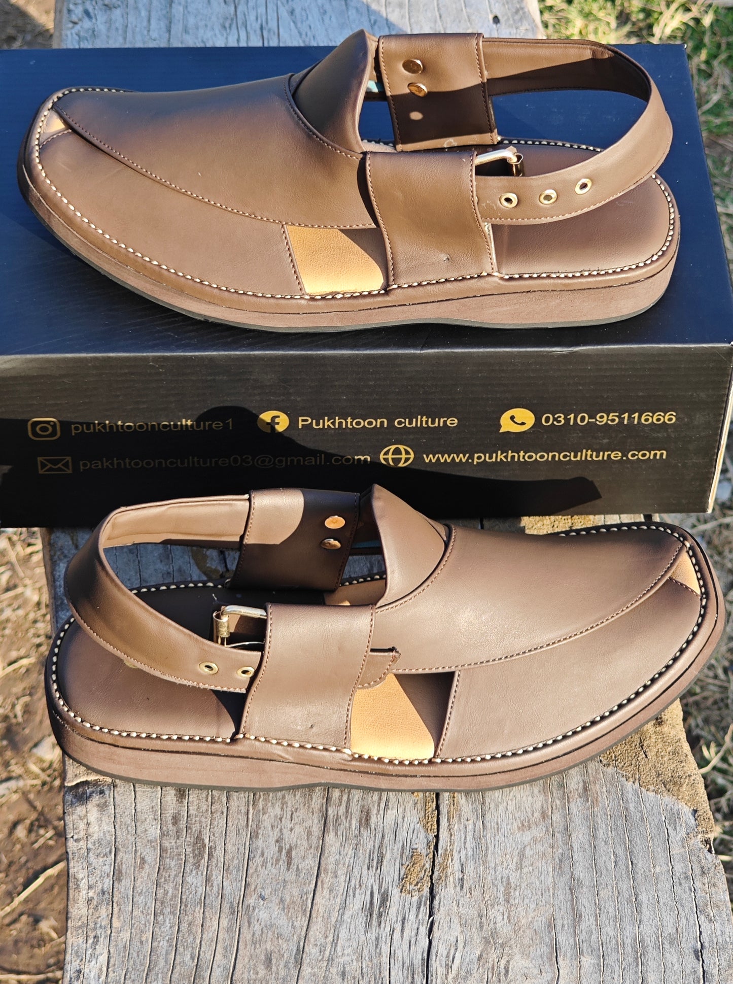 Goga Round Shape Matte Dark Brown