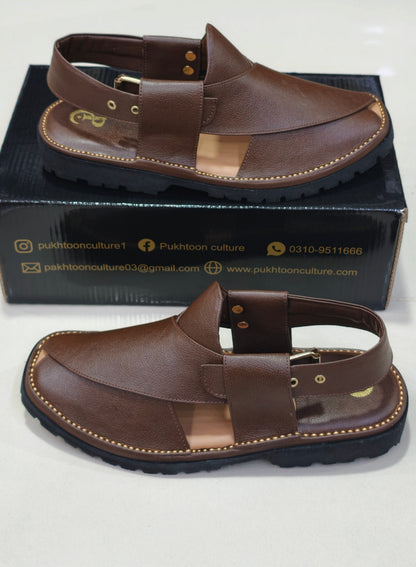 Goga Round Shape Brown  Textured New Style Important Sole Light Weight