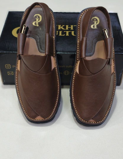 Goga Round Shape Brown  Textured New Style Important Sole Light Weight