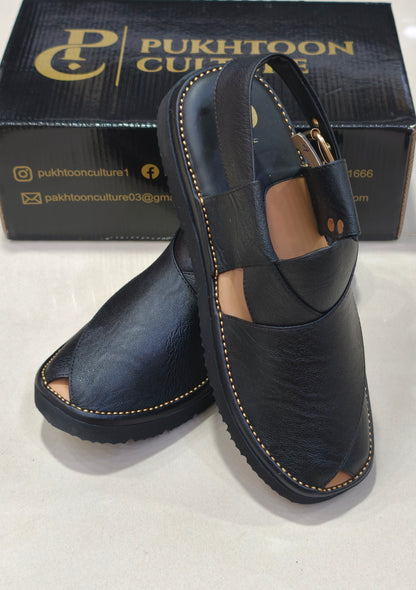 Goga Round Shape Black Texture Sketcher Sole (Light Weight)