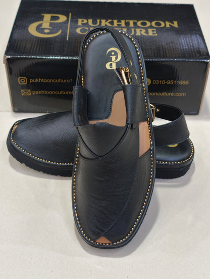 Goga Round Shape Black Texture Sketcher Sole (Light Weight)