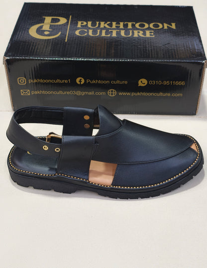 Goga Round Shape Black Textured New Style Important Sole Light Weight