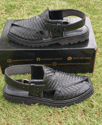 Hand Woven Black new Style Important Sole