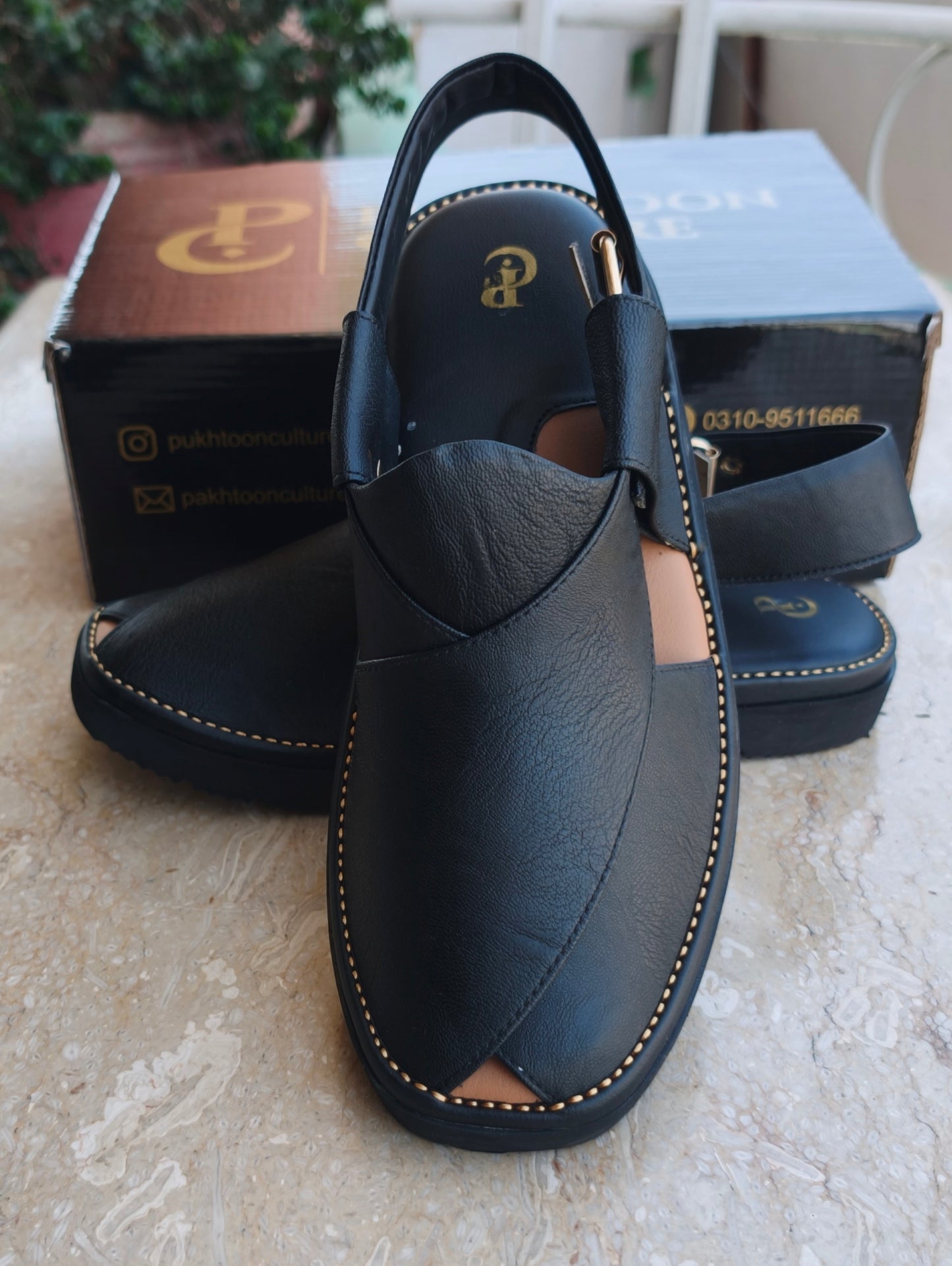 Goga Round Shape Black Texture Sketcher Sole (Light Weight)