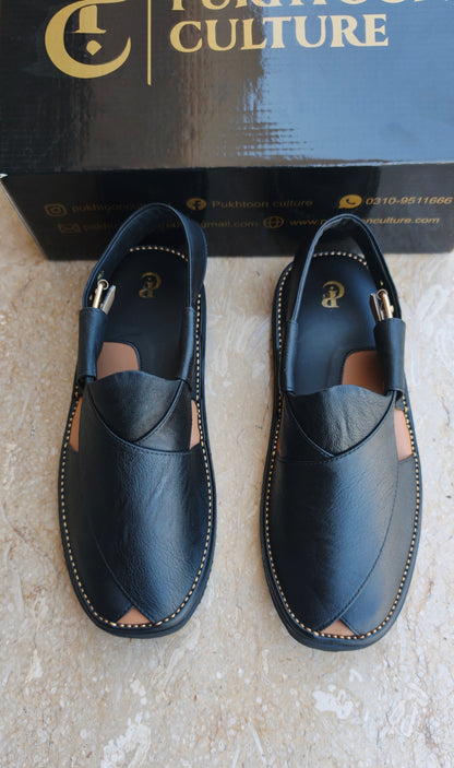 Goga Round Shape Black Grain Sketcher Sole (Light Weight)