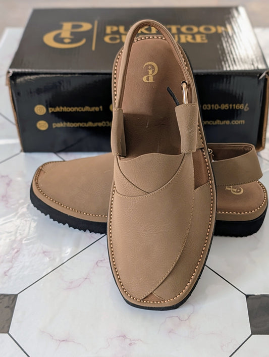 Goga Round Shape Khaki Textured  Sketcher Sole (Light Weight)
